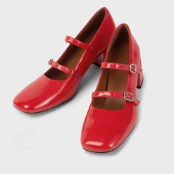 Addison Mary-Jane Pump - Red
