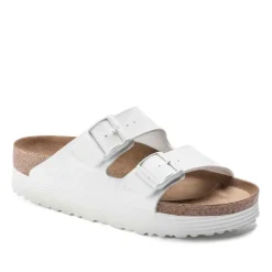 Birkenstock Arizona Platform Vegan - White