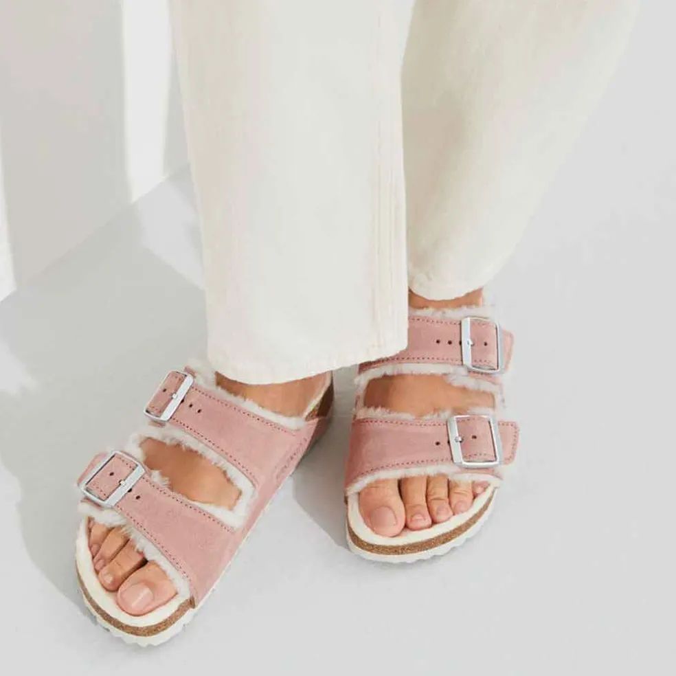 Birkenstock Arizona Shearling for Women - Pink Clay