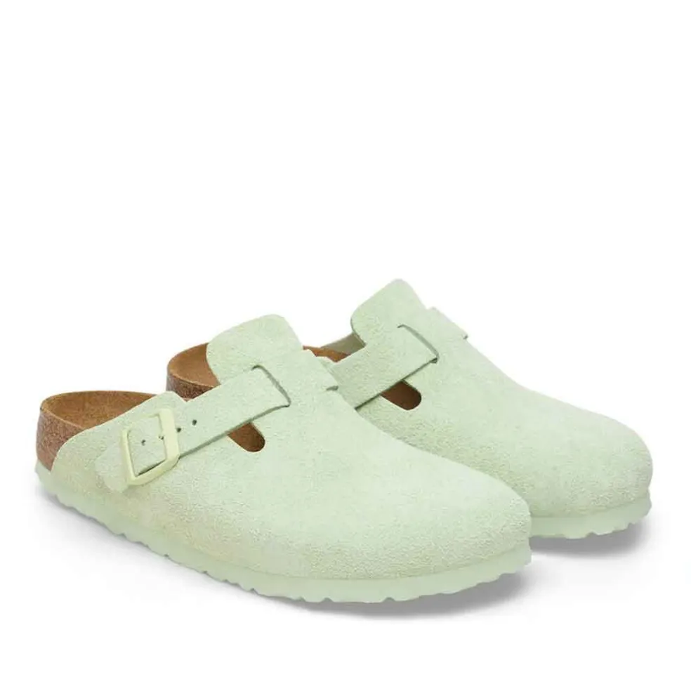 Birkenstock Boston SFB for Women - Faded Lime