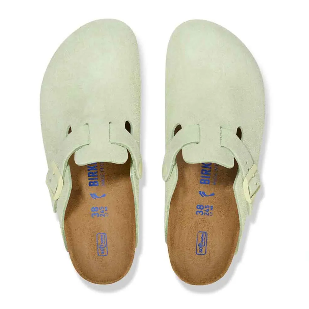 Birkenstock Boston SFB for Women - Faded Lime
