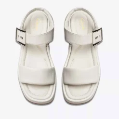 Clarks Alda Strap Sandal - White