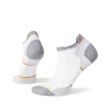 Smartwool Womens Run Zero Cushion Ankle Sock - White