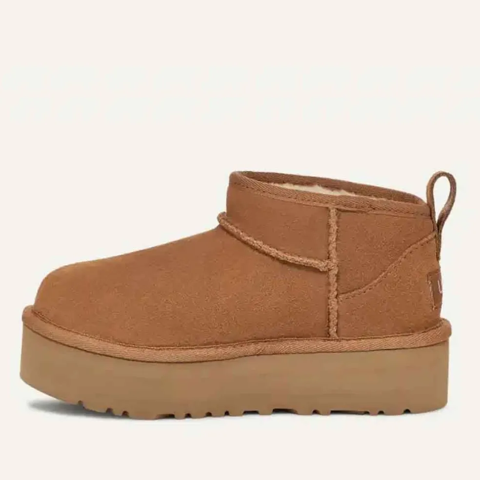 UGG Kids Classic Ultra Mini Platform - Chestnut