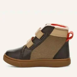 UGG Rennon II Boot - Antilope/Mustard Seed/Warm Red