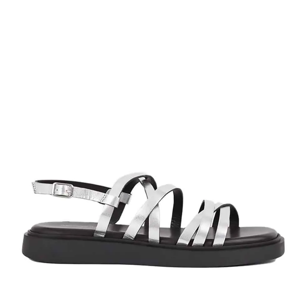 Vagabond Shoemakers Connie Strappy Sandal - Silver
