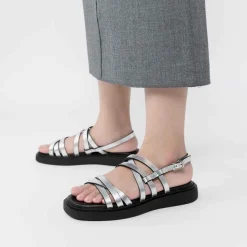 Vagabond Shoemakers Connie Strappy Sandal - Silver