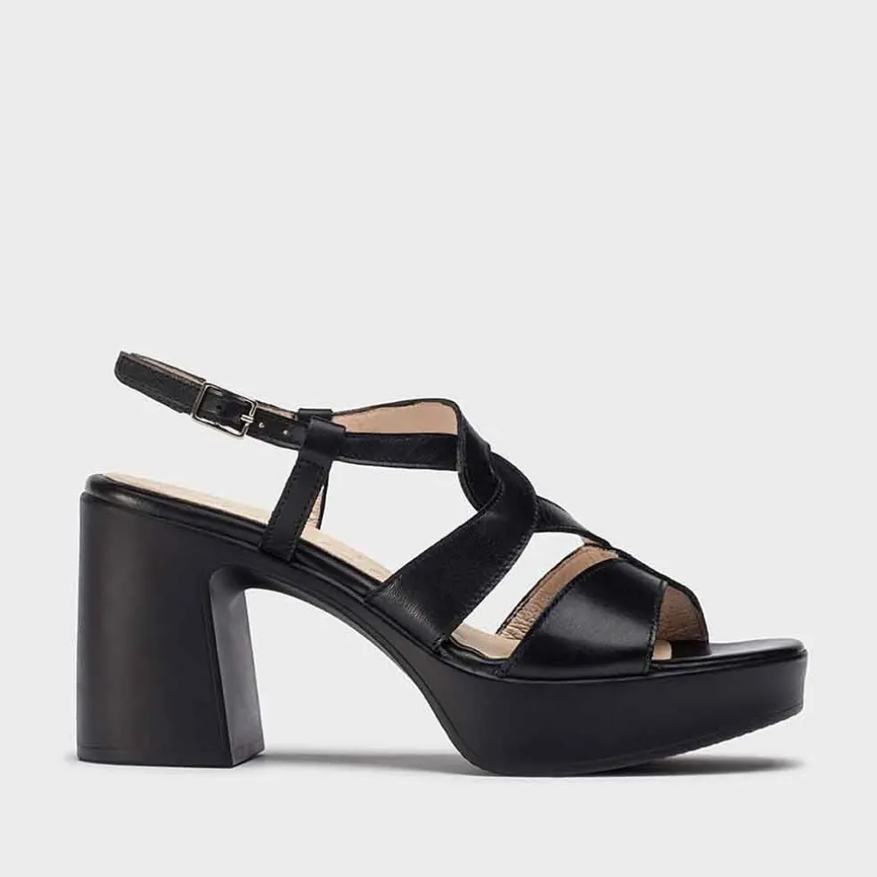Wonders Iseo Platform Heel Sandal