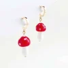 Yellow Dots Studio - Red Mushroom Earrings